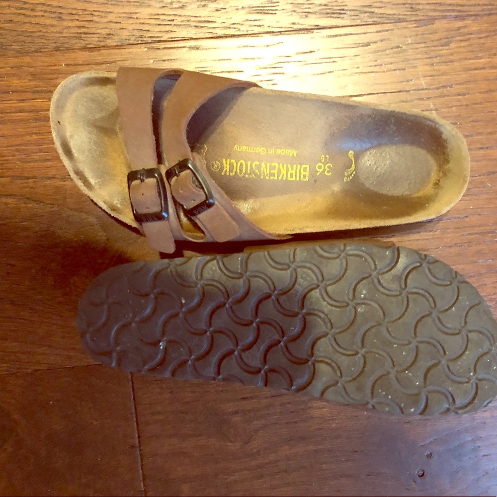 birkenstocks. 36
